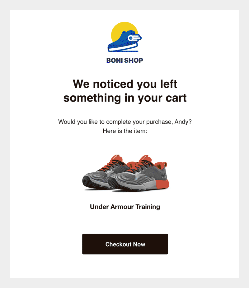 Email to Cart abandoners