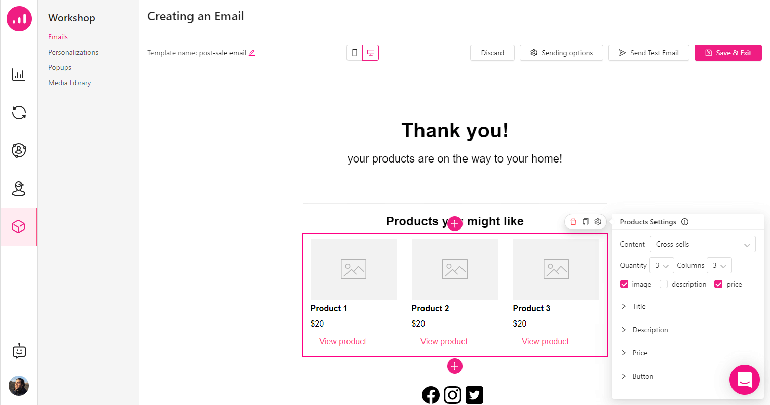 personalization at scale post sale email cross sell