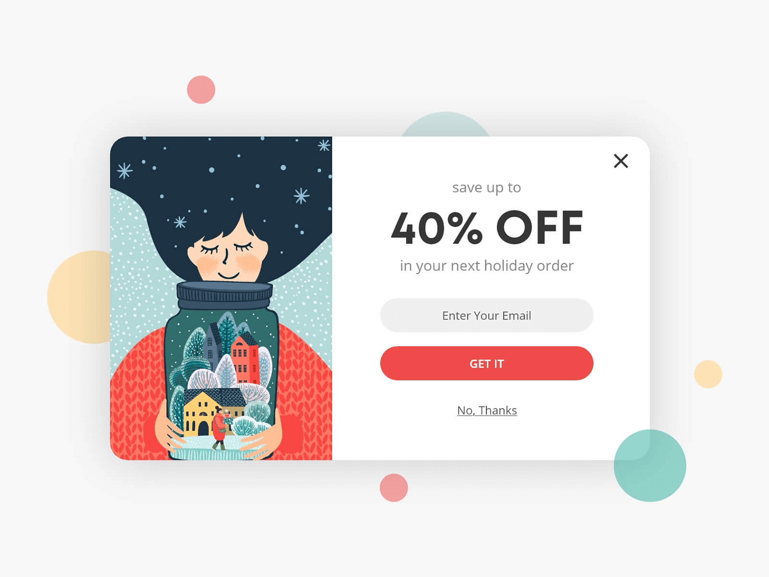 Show slipping customers an exit popup with a coupon to reactivate them