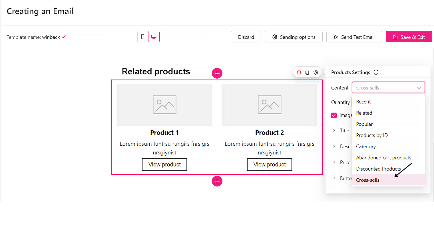 website personalization strategy email product list