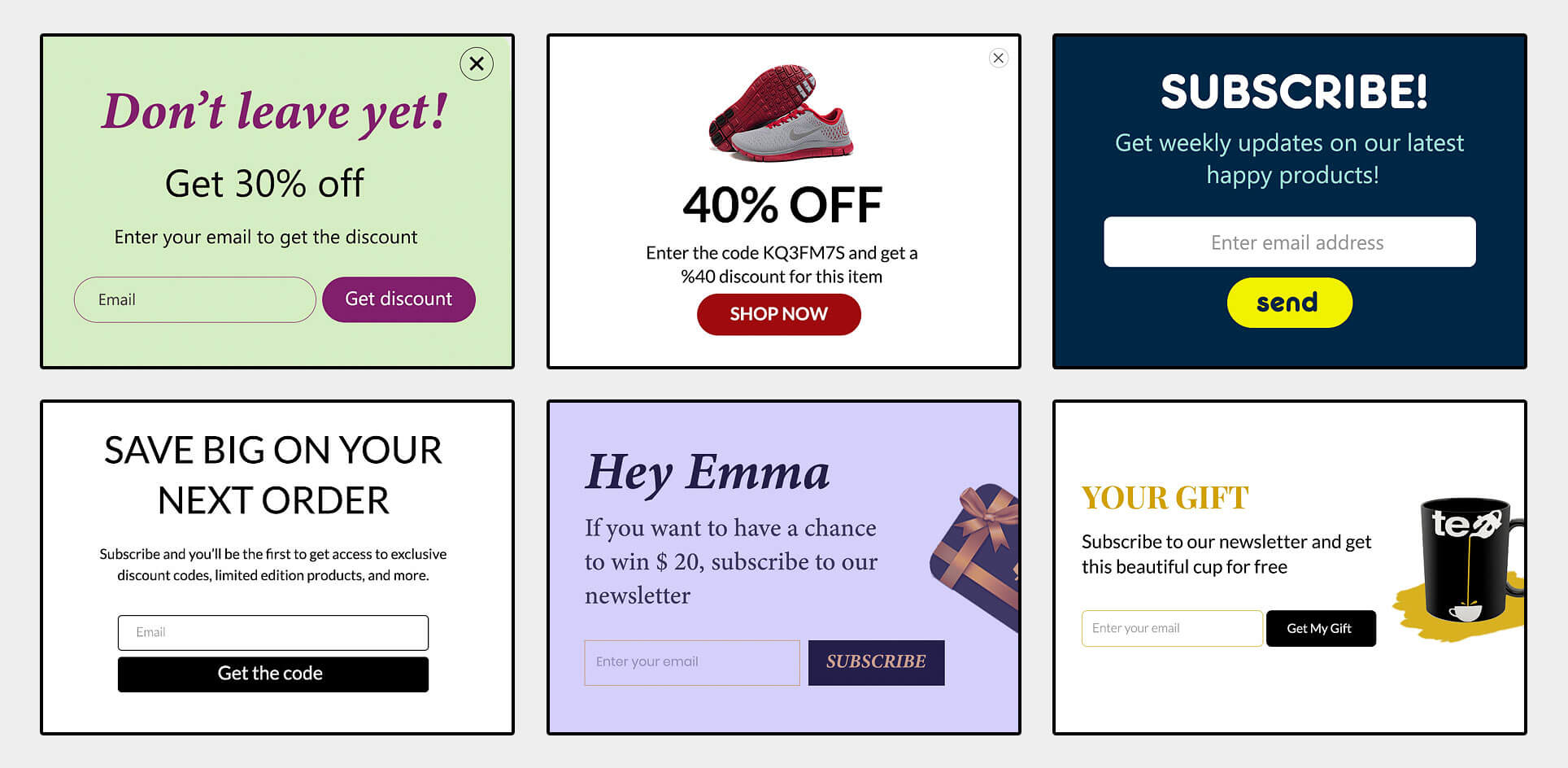 popup design strategies