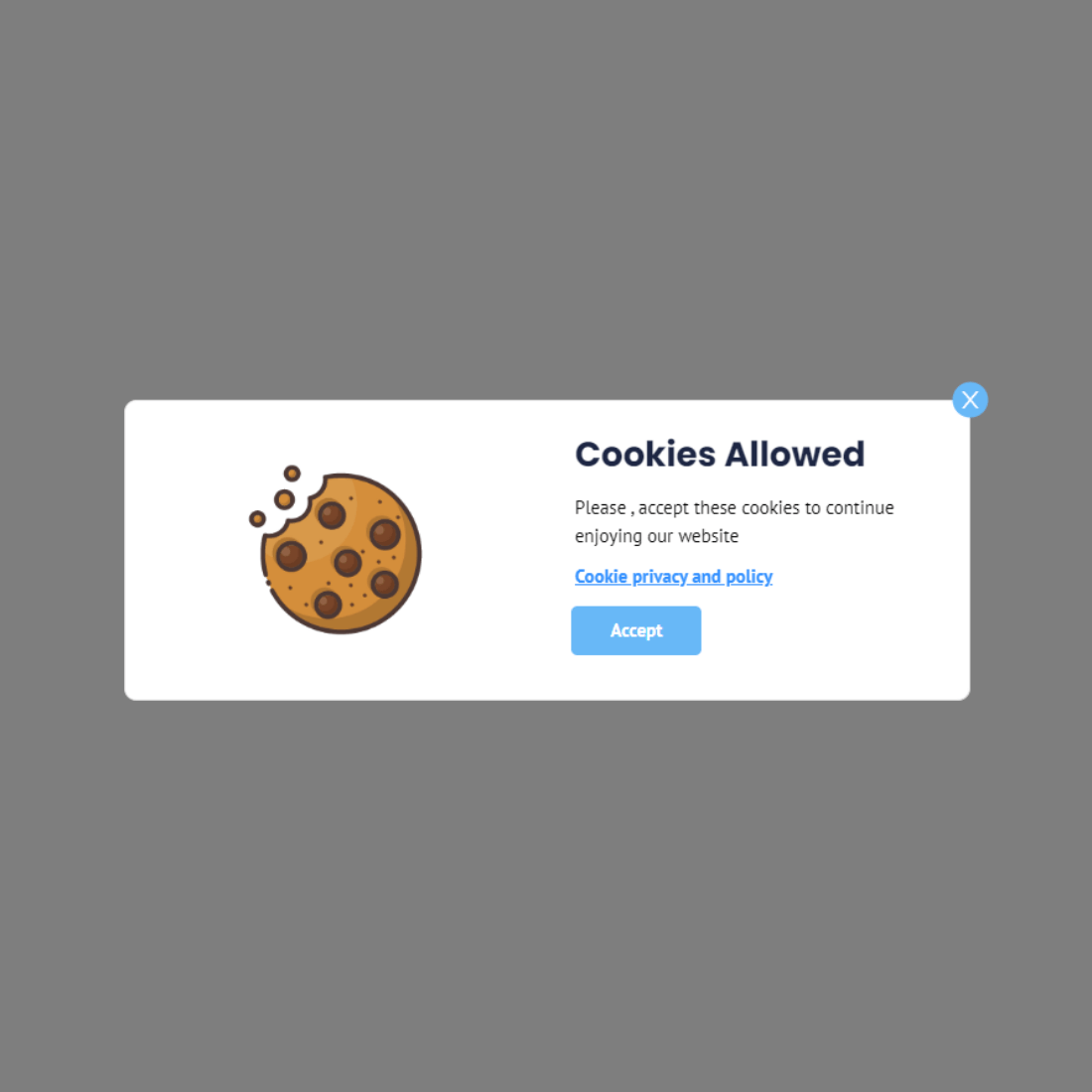 Permission for Cookies 2